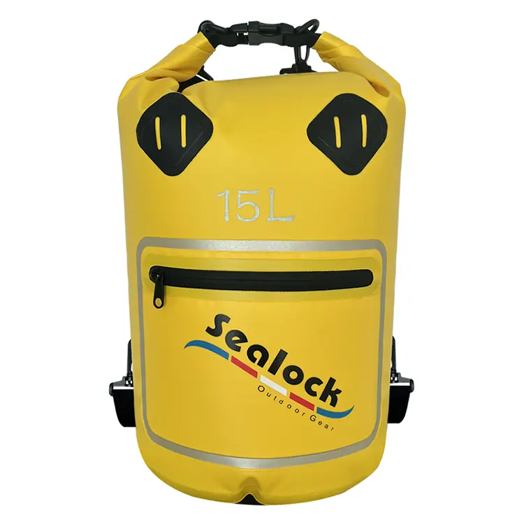 Túi khô chống nước 15L/20L IPX7 có cửa sổ trong suốt và ngăn cách khô-ướt