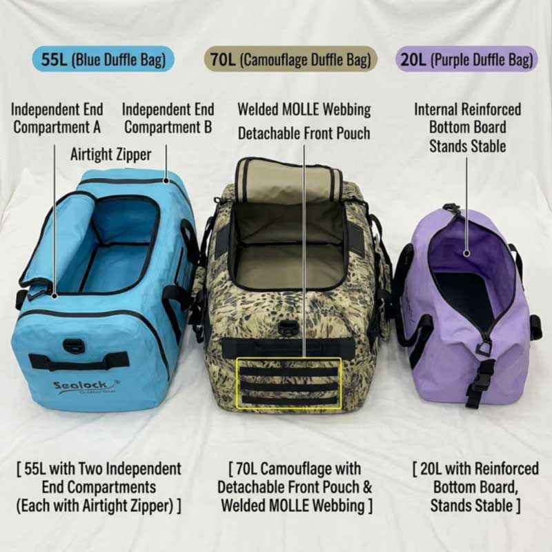 Túi Duffel chống nước OEM: Dịch vụ tùy chỉnh tại nhà máy