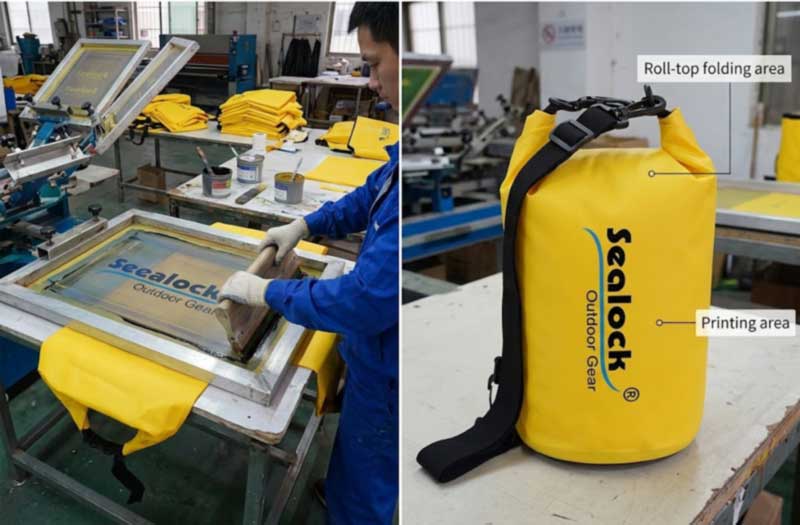 Túi khô quảng cáo có logo tùy chỉnh: Phương pháp in, MOQ và đơn giá